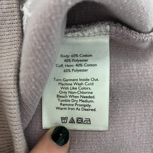 Eddie Bauer Womens Small Light Purple 1/4 Zip Pull - Picture 4 of 8